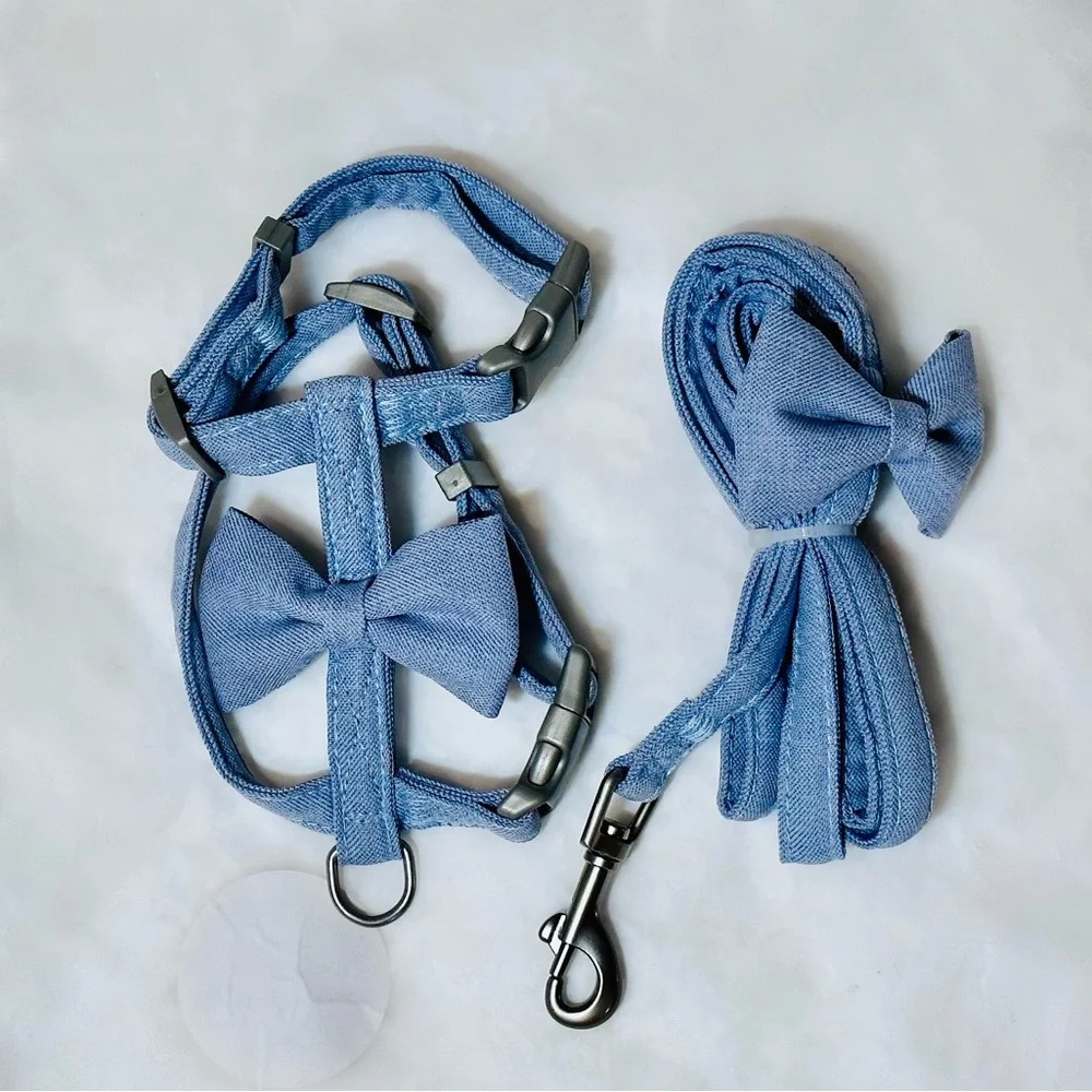 Stylish Harness with Bows for Cats/Dogs of 5-7lb